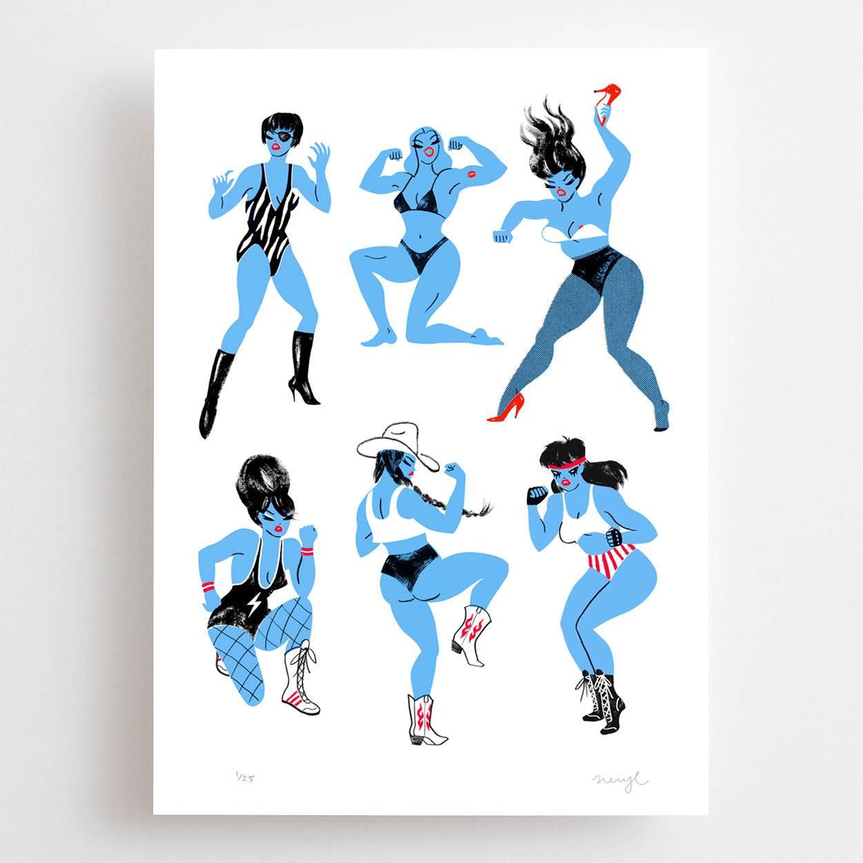 Fight Like A Girl Screen Print