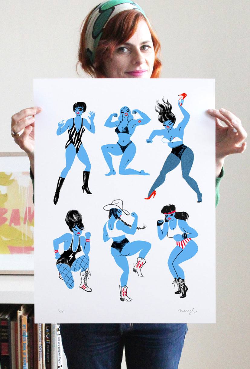 Fight Like A Girl Screen Print
