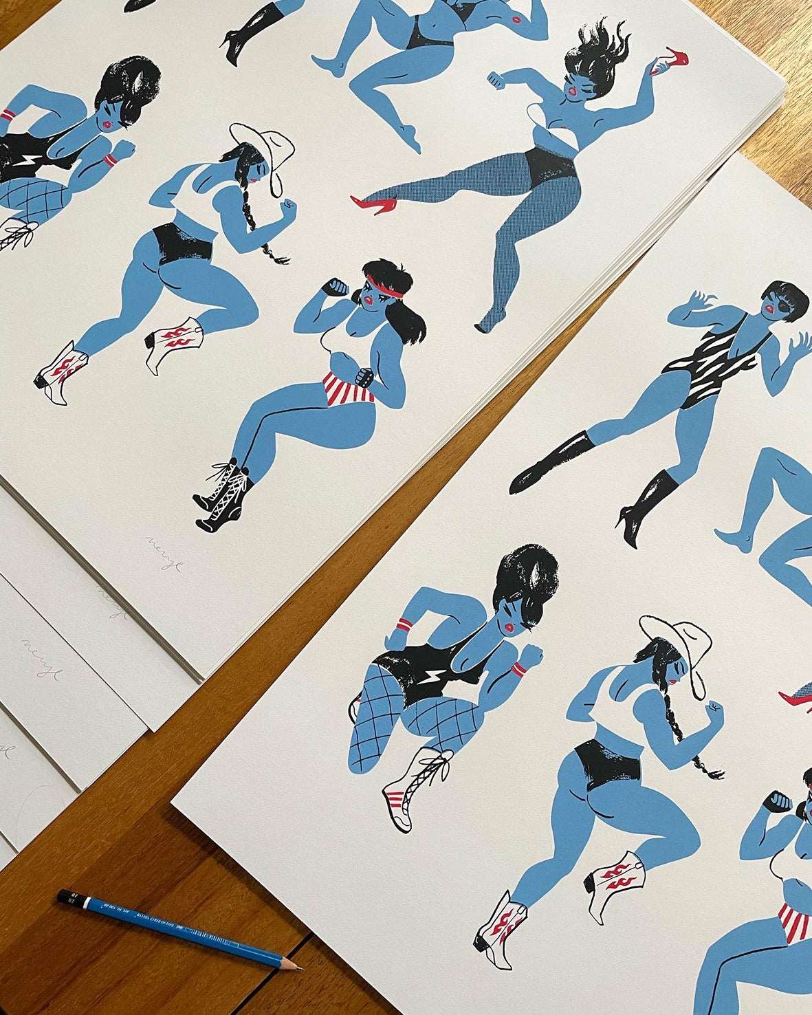 Fight Like A Girl Screen Print