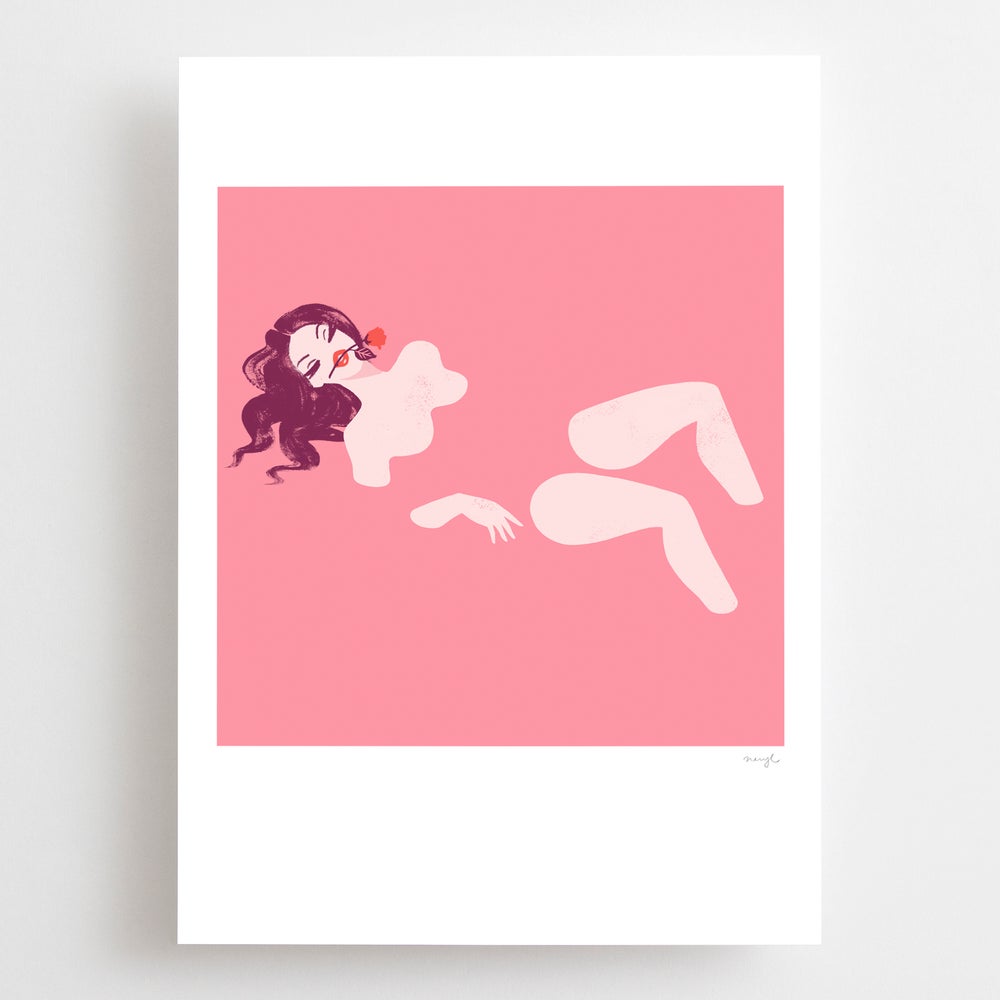 A4, A3 and A2 limited edition giclee art print inspired by the Nick Cave song, Eliza Day, by Australian female artist Neryl Walker.